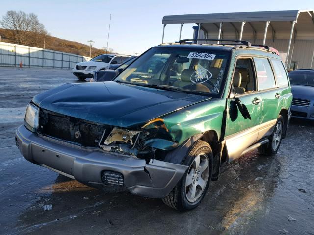 JF1SF6559WH760426 - 1998 SUBARU FORESTER S GREEN photo 2