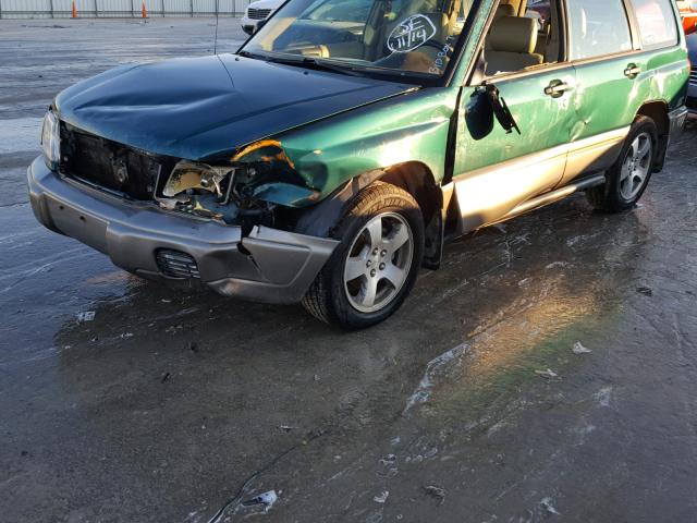 JF1SF6559WH760426 - 1998 SUBARU FORESTER S GREEN photo 9