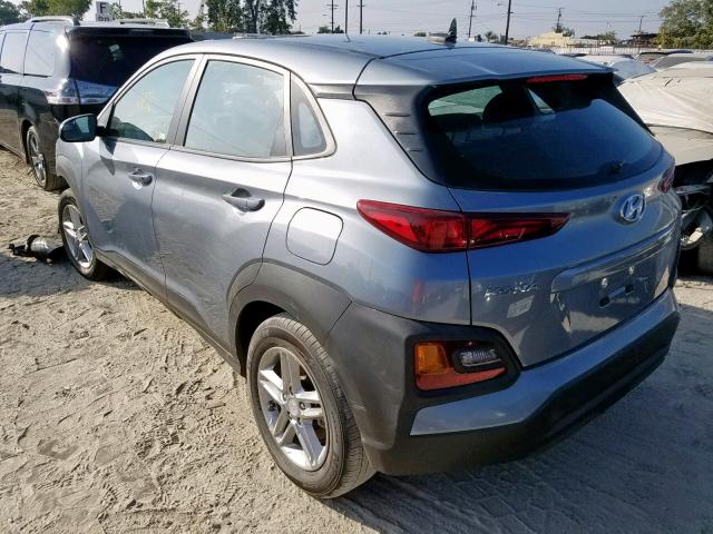 KM8K1CAA3KU285718 - 2019 HYUNDAI KONA SE SILVER photo 3