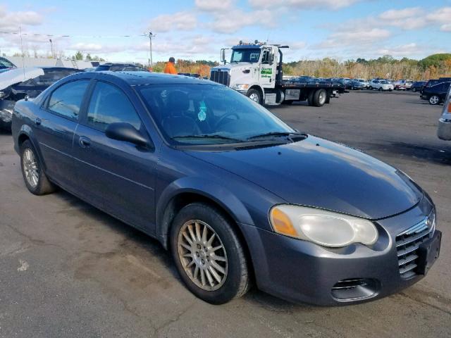 1C3EL56R14N407225 - 2004 CHRYSLER SEBRING LX GRAY photo 1