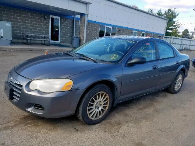 1C3EL56R14N407225 - 2004 CHRYSLER SEBRING LX GRAY photo 2