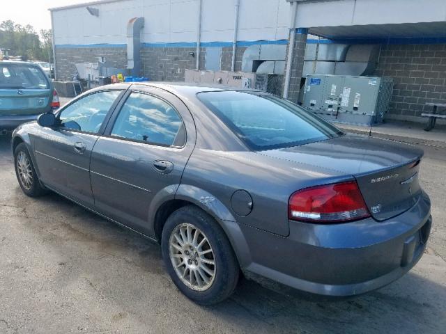 1C3EL56R14N407225 - 2004 CHRYSLER SEBRING LX GRAY photo 3