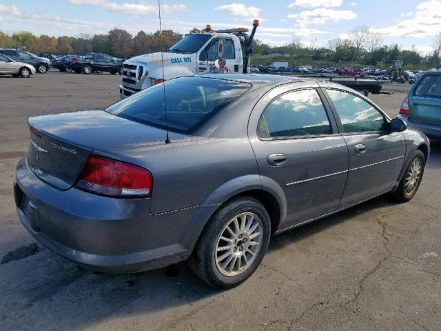 1C3EL56R14N407225 - 2004 CHRYSLER SEBRING LX GRAY photo 4