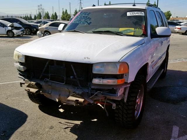 1GKEC13T33R230502 - 2003 GMC YUKON WHITE photo 2