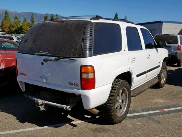 1GKEC13T33R230502 - 2003 GMC YUKON WHITE photo 4