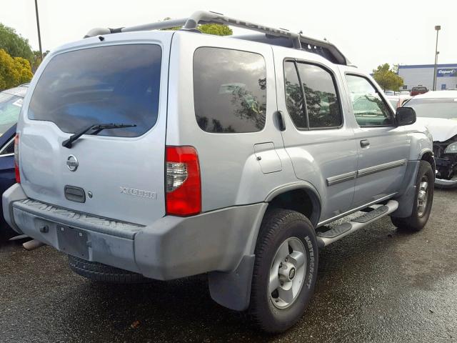 5N1MD28T42C566790 - 2002 NISSAN XTERRA SE SILVER photo 4