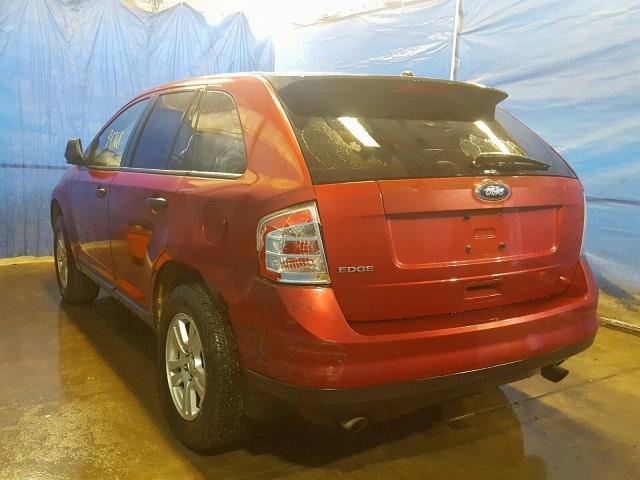 2FMDK36C68BA66380 - 2008 FORD EDGE SE RED photo 3