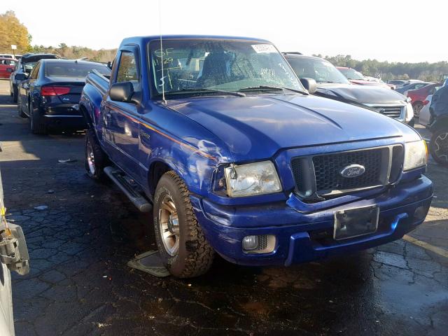 1FTYR10U04PB50303 - 2004 FORD RANGER BLUE photo 1