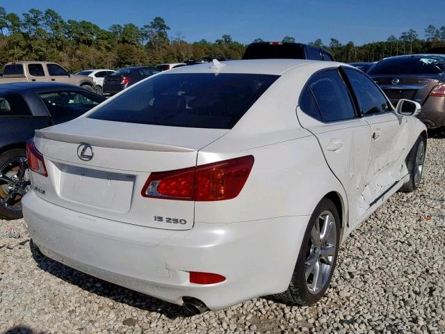 JTHBF5C28A5126031 - 2010 LEXUS IS 250 WHITE photo 4