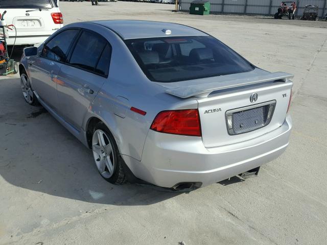 19UUA66275A029265 - 2005 ACURA TL SILVER photo 3