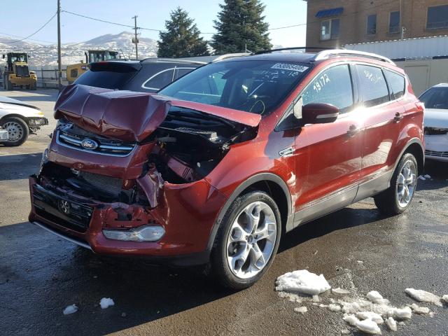 1FMCU9J9XEUB63138 - 2014 FORD ESCAPE TIT ORANGE photo 2