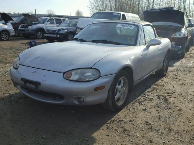 JM1NB3530Y0156300 - 2000 MAZDA MX-5 MIATA SILVER photo 2