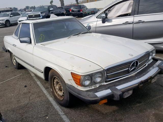 WDBBA45A4BB000670 - 1981 MERCEDES-BENZ 380 SL WHITE photo 1