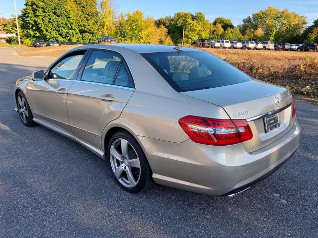 WDDHF8HB7AA155622 - 2010 MERCEDES-BENZ E 350 4MAT BEIGE photo 3