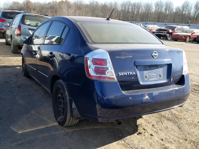 3N1AB61E78L695316 - 2008 NISSAN SENTRA 2.0 BLUE photo 3