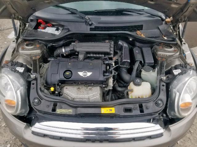 WMWSU3C52DT681382 - 2013 MINI COOPER GRAY photo 7