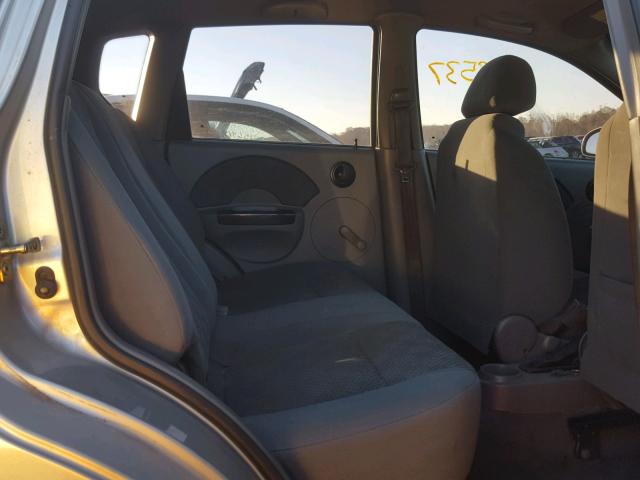 KL1TD62645B330278 - 2005 CHEVROLET AVEO BASE Gümüş foto 6