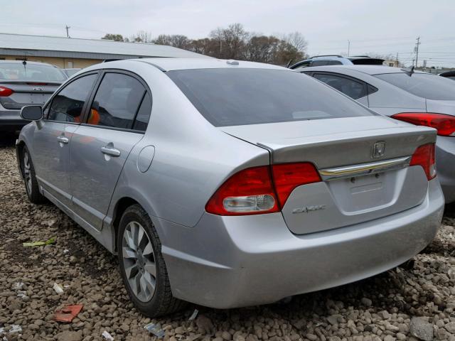 19XFA16949E004544 - 2009 HONDA CIVIC EXL 银色 照片 3