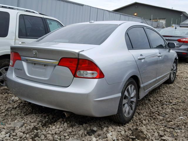 19XFA16949E004544 - 2009 HONDA CIVIC EXL 银色 照片 4