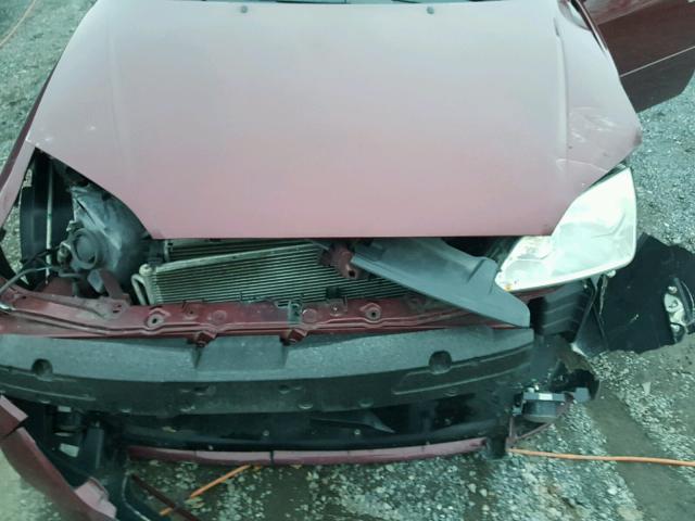 1FAHP34N36W213557 - 2006 FORD FOCUS ZX4 MAROON photo 7