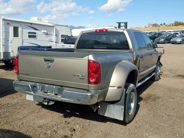 3D7MX49A18G186631 - 2008 DODGE RAM 3500 TAN photo 4