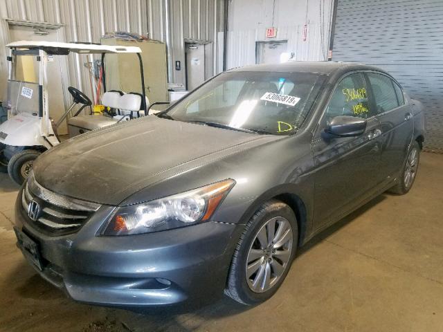 1HGCP3F86CA000821 - 2012 HONDA ACCORD EXL GRAY photo 2