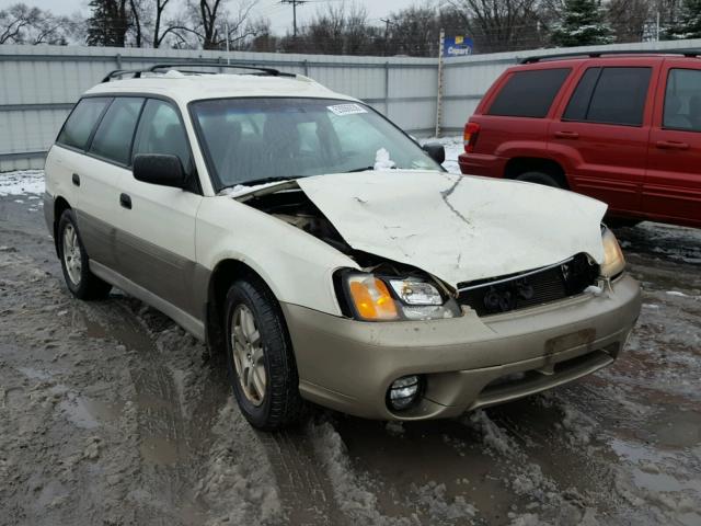 4S3BH675247637135 - 2004 SUBARU LEGACY OUT WHITE photo 1