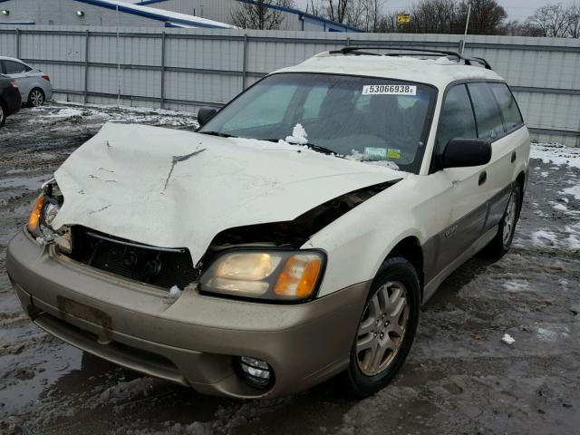 4S3BH675247637135 - 2004 SUBARU LEGACY OUT WHITE photo 2