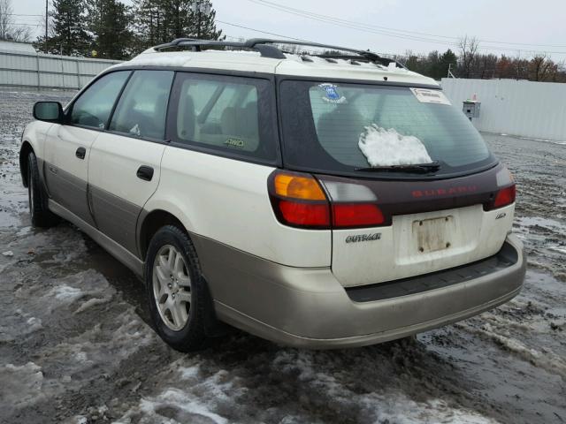 4S3BH675247637135 - 2004 SUBARU LEGACY OUT WHITE photo 3