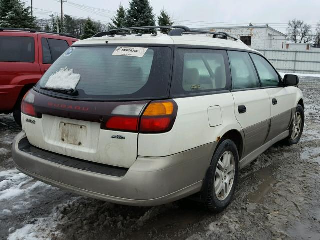 4S3BH675247637135 - 2004 SUBARU LEGACY OUT WHITE photo 4