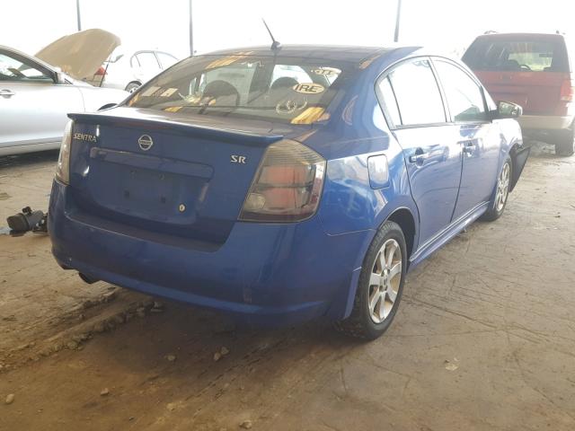 3N1AB6AP5CL672840 - 2012 NISSAN SENTRA 2.0 BLUE photo 4