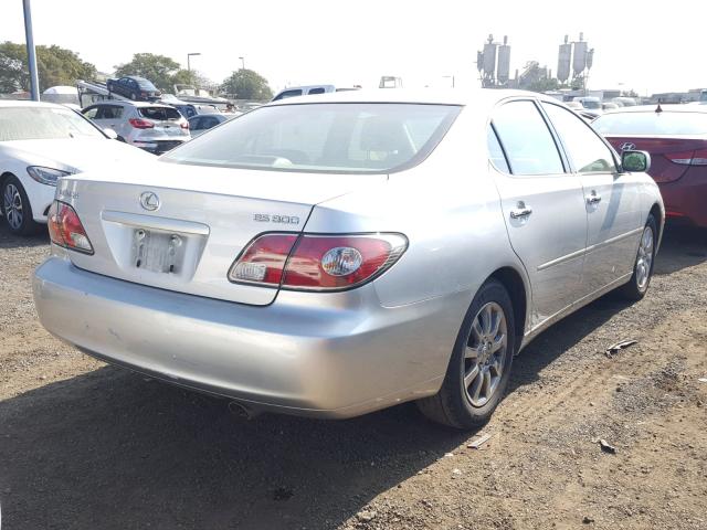 JTHBF30G630118823 - 2003 LEXUS ES 300 SILVER photo 4