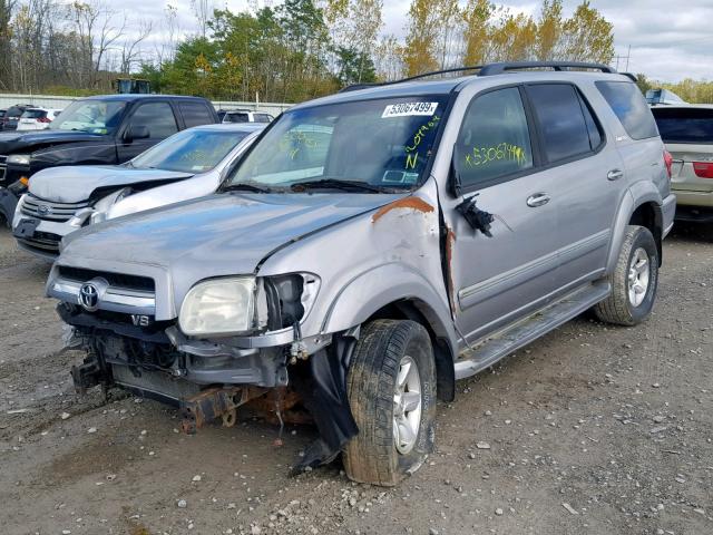 5TDBT48A55S252710 - 2005 TOYOTA SEQUOIA LI GRAY photo 2