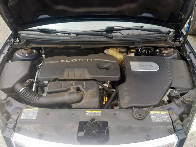 1G8ZR57517F284400 - 2007 SATURN AURA GREEN BLACK photo 7