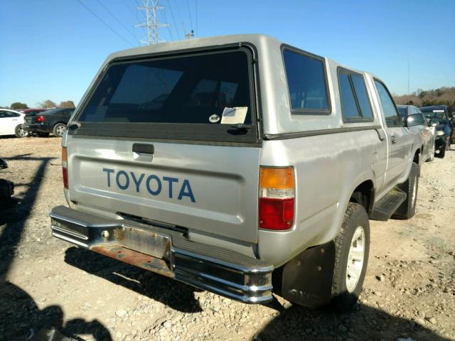 JT4RN01P7N7056309 - 1992 TOYOTA PICKUP 1/2 SILVER photo 4