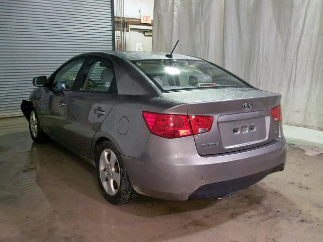 KNAFU4A24A5299175 - 2010 KIA FORTE EX SILVER photo 3