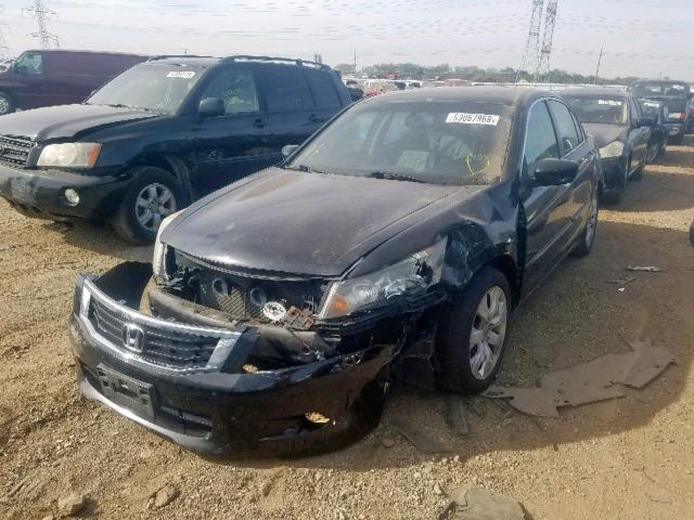 1HGCP36849A020266 - 2009 HONDA ACCORD EXL BLACK photo 2