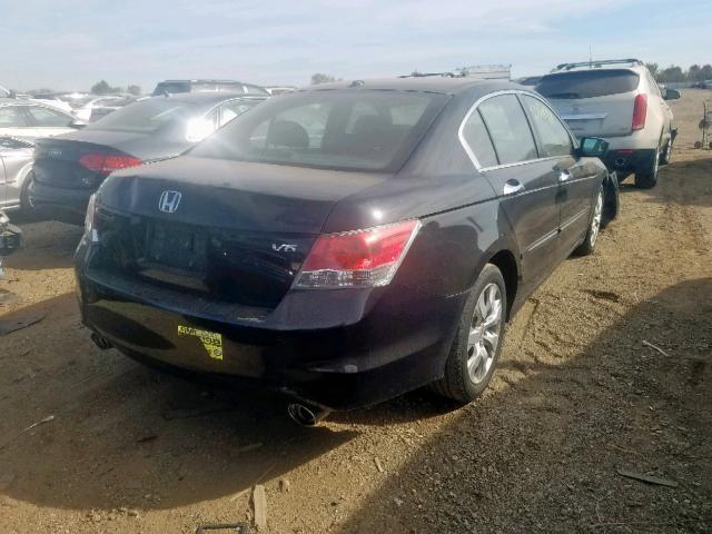 1HGCP36849A020266 - 2009 HONDA ACCORD EXL BLACK photo 4