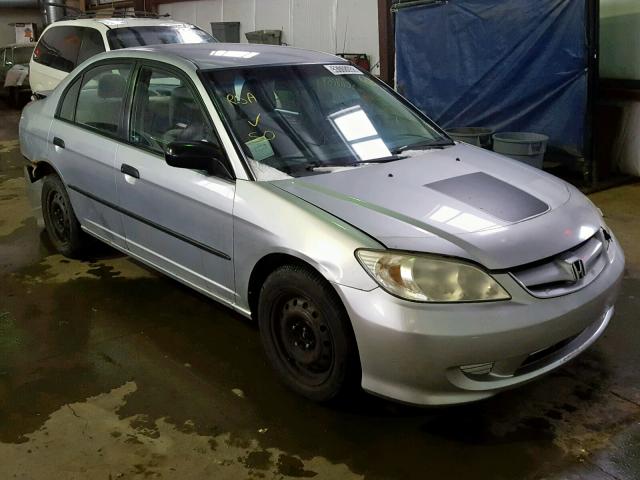 2HGES16305H046908 - 2005 HONDA CIVIC DX V SILVER photo 1