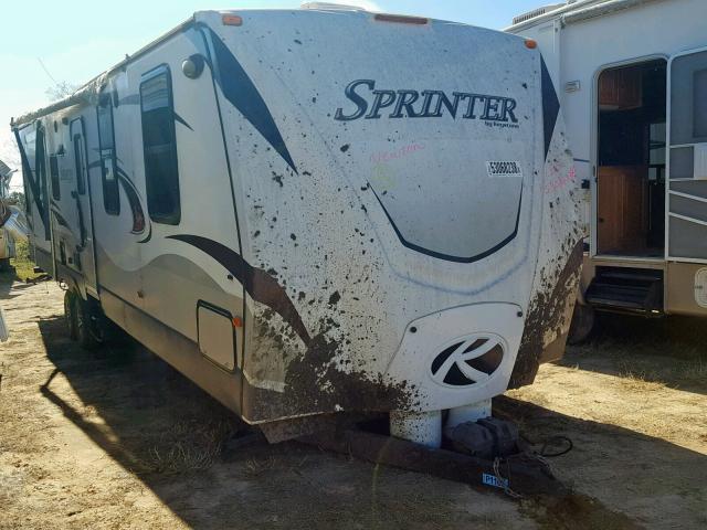 4YDT32829C1531991 - 2012 KEYSTONE SPRINTER WHITE photo 1