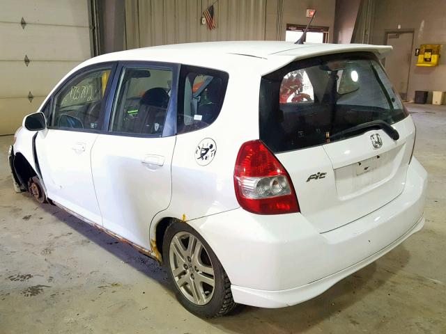 JHMGD38697S027224 - 2007 HONDA FIT S 白色 照片 3