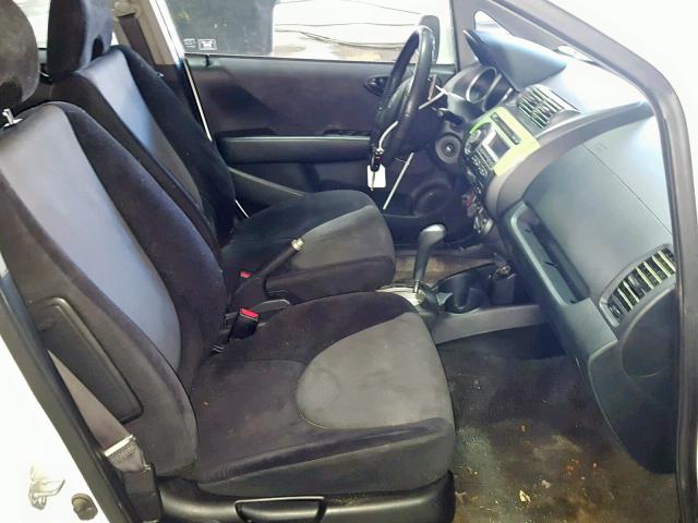 JHMGD38697S027224 - 2007 HONDA FIT S 白色 照片 5