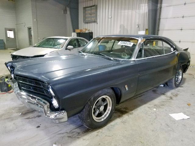 7N55H135417 - 1967 FORD GALAXIE BLACK photo 2