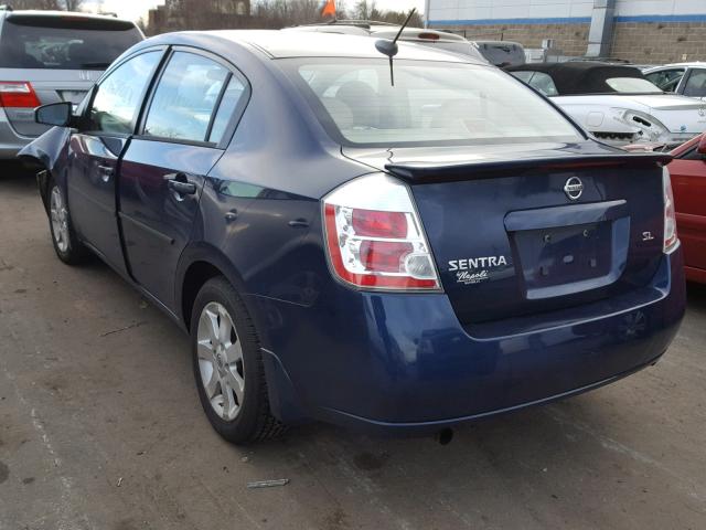 3N1AB61E58L737739 - 2008 NISSAN SENTRA 2.0 BLUE photo 3