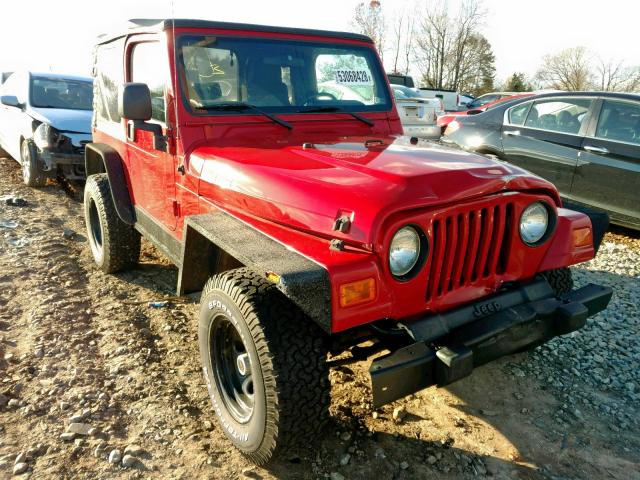 1J4FA29126P741131 - 2006 JEEP WRANGLER / RED photo 1