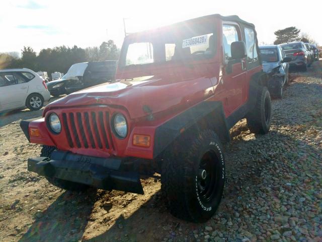 1J4FA29126P741131 - 2006 JEEP WRANGLER / RED photo 2