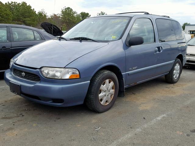 4N2XN11T8XD844009 - 1999 NISSAN QUEST SE BLUE photo 2