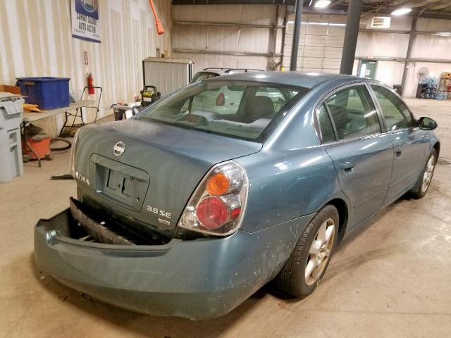 1N4BL11D12C255674 - 2002 NISSAN ALTIMA SE TEAL photo 4