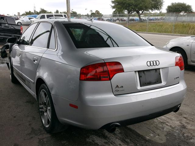 WAUAF78E16A290034 - 2006 AUDI A4 2 SILVER photo 3