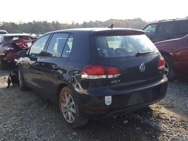 WVWNM7AJ9AW264181 - 2010 VOLKSWAGEN GOLF 黑色 照片 3